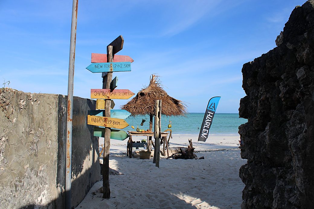 Fresh food served at the beach kitchen